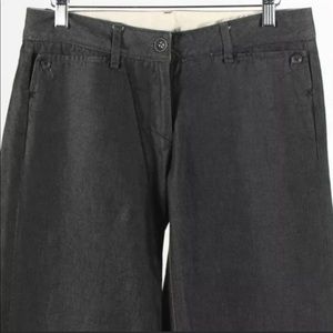 Rag & Bone wide leg denim jeans. Dark grey.